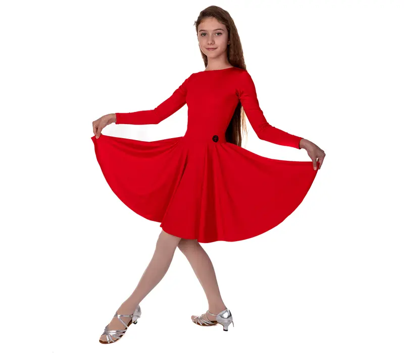 FSD Agnes, dress for girls - Red