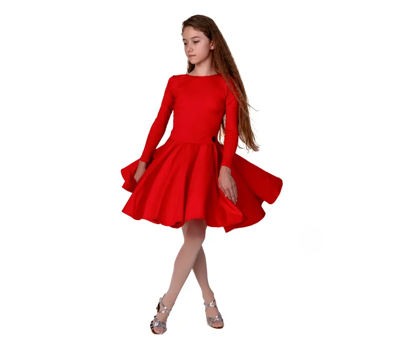FSD Agnes, dress for girls - Red