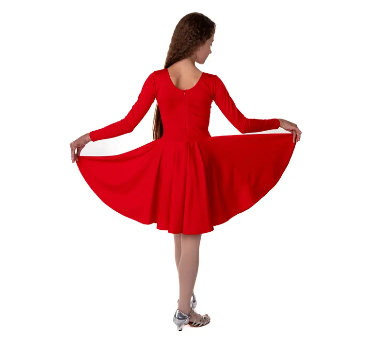 FSD Agnes, dress for girls - Red