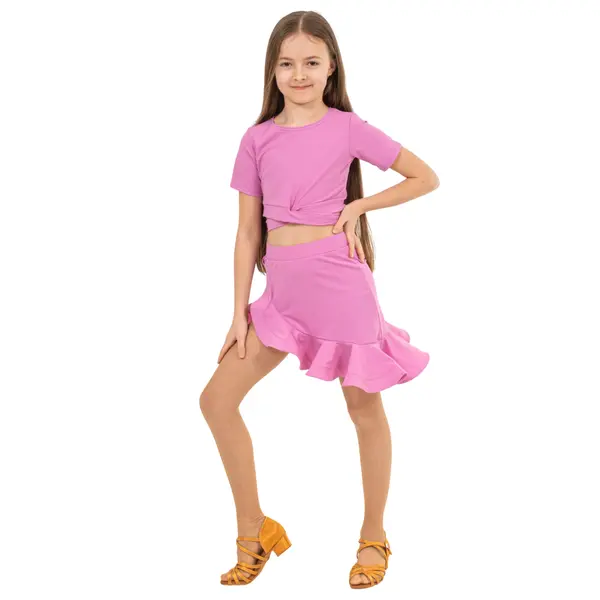 FSD Benita, Short Sleeve Tie Top for Girls