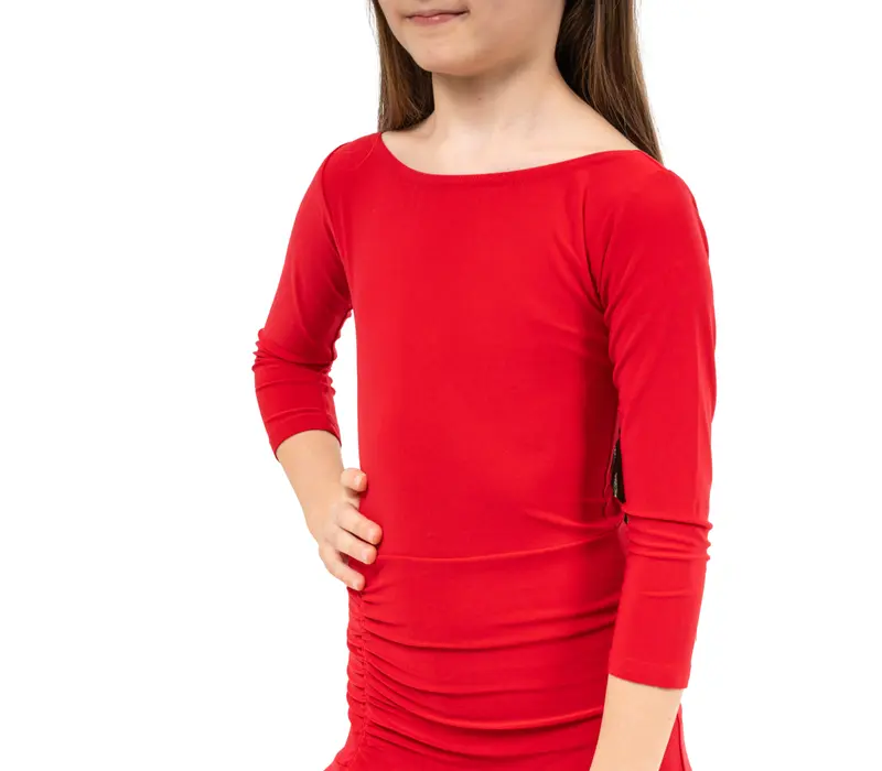 FSD Olívia, Girls Latino Dress - Red