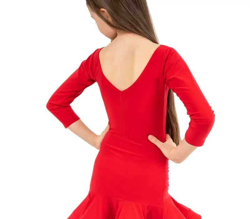 FSD Olívia, Girls Latino Dress - Red