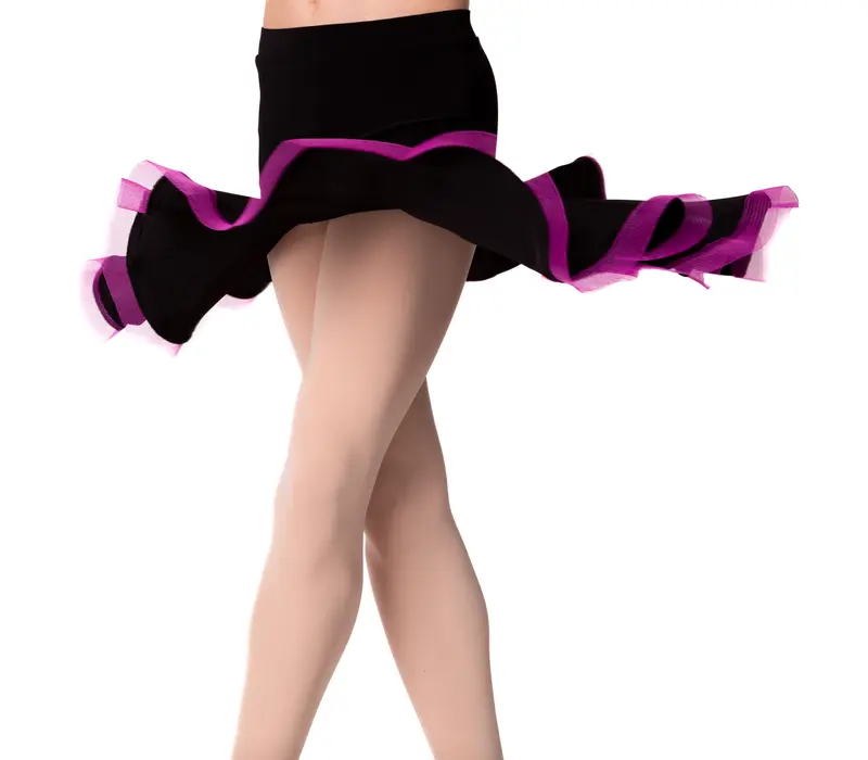 FSD Children's Latino Basic Skirt - Black/crimson