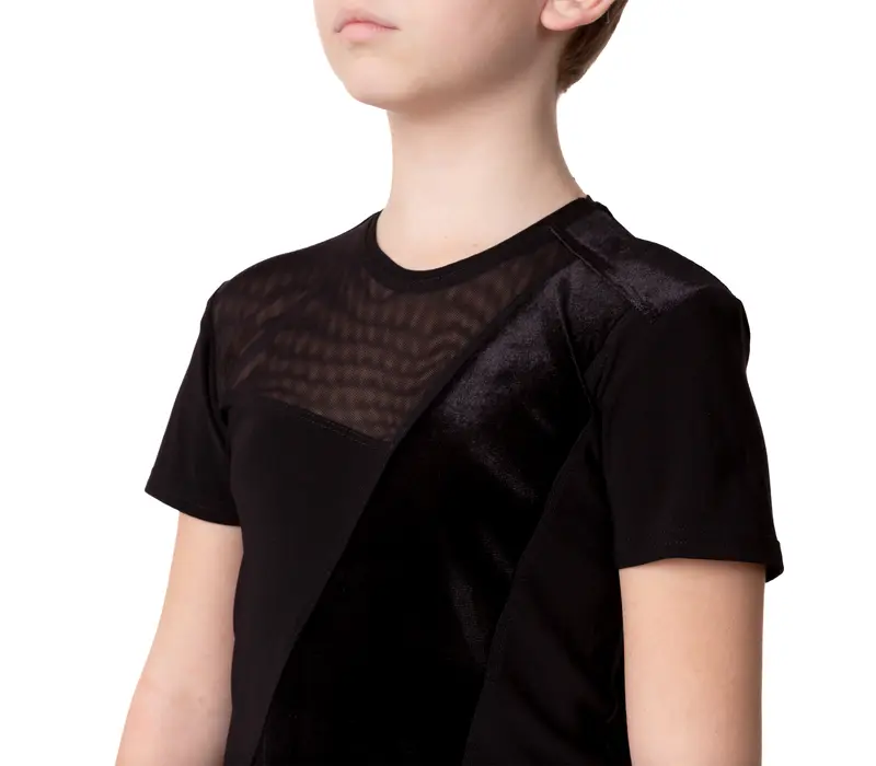 Ballroom T-shirt for boys basic - Chocolate