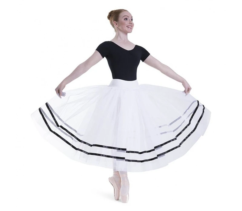 Freed of London Romantic, falling tutu skirt - White/black