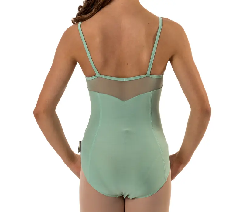 Bria, Leotard with thin straps for girls - Mint