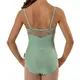 Bria, Leotard with thin straps for girls - Mint