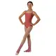 Bria, Leotard with thin straps for girls - Dusty rose GP