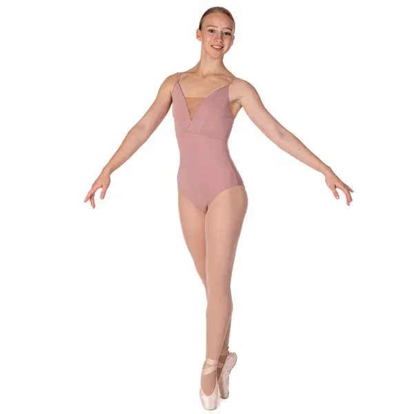 Brielle, women's leotard with thin straps