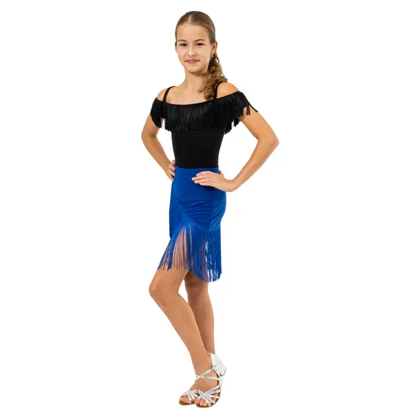 Cardi, girl's leotard with tassels