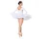 Dalila, leotard for ladies - White