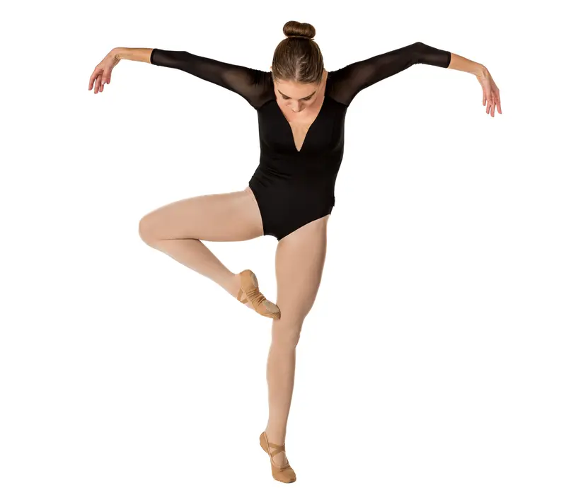 Danica, Women's Ballet Leotard - Black