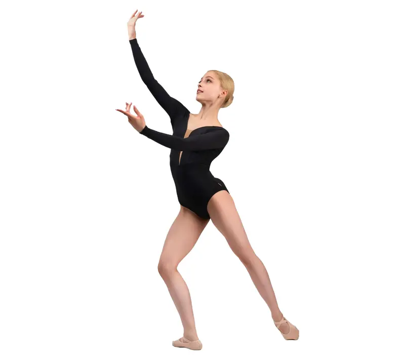 Le Secret Danica, Women's Long Sleeve Leotard Le Secret Danica, Women's Long Sleeve Leotard - Black