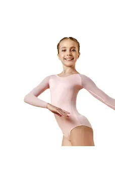 Grand Prix Debut Danna, Girls Long-sleeve Leotard for