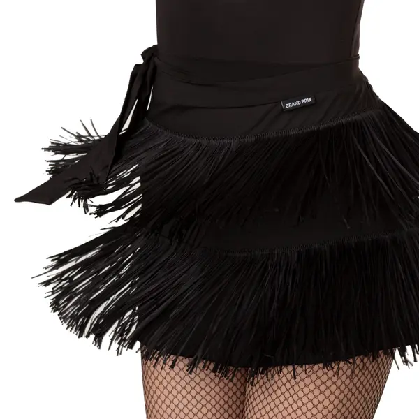 Demi fringe, wrap tasseled skirt