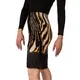 Kaia mesh, mesh skirt with tassels - Leopard GP