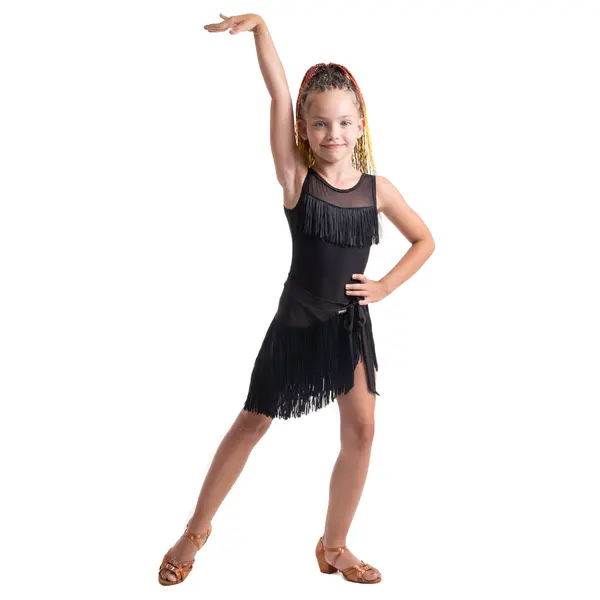 Natella leotard with tassels for girls