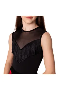 Grand Prix Kylie, leotard for girls with tassels