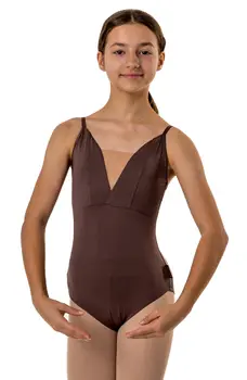 Brielle, girls leotard with thin straps