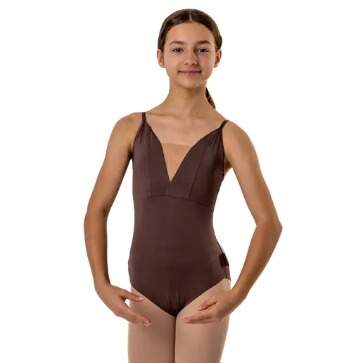 Brielle, girls leotard with thin straps