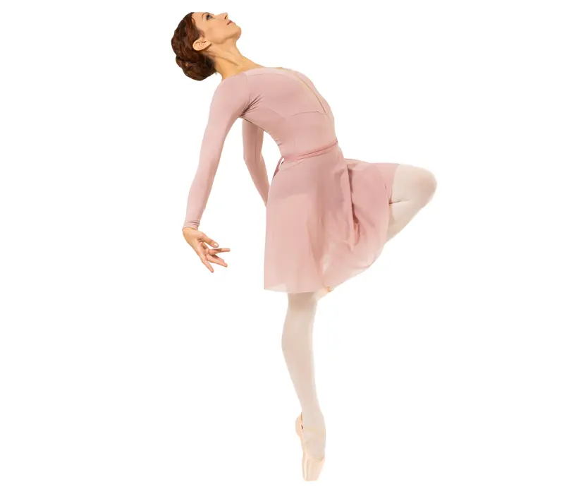 Le Secret Danica, Women's Long Sleeve Leotard Le Secret Danica, Women's Long Sleeve Leotard - Coral almond GP