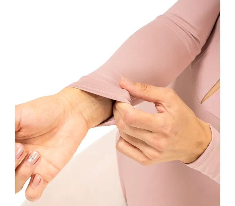 Le Secret Danica, Women's Long Sleeve Leotard Le Secret Danica, Women's Long Sleeve Leotard - Coral almond GP