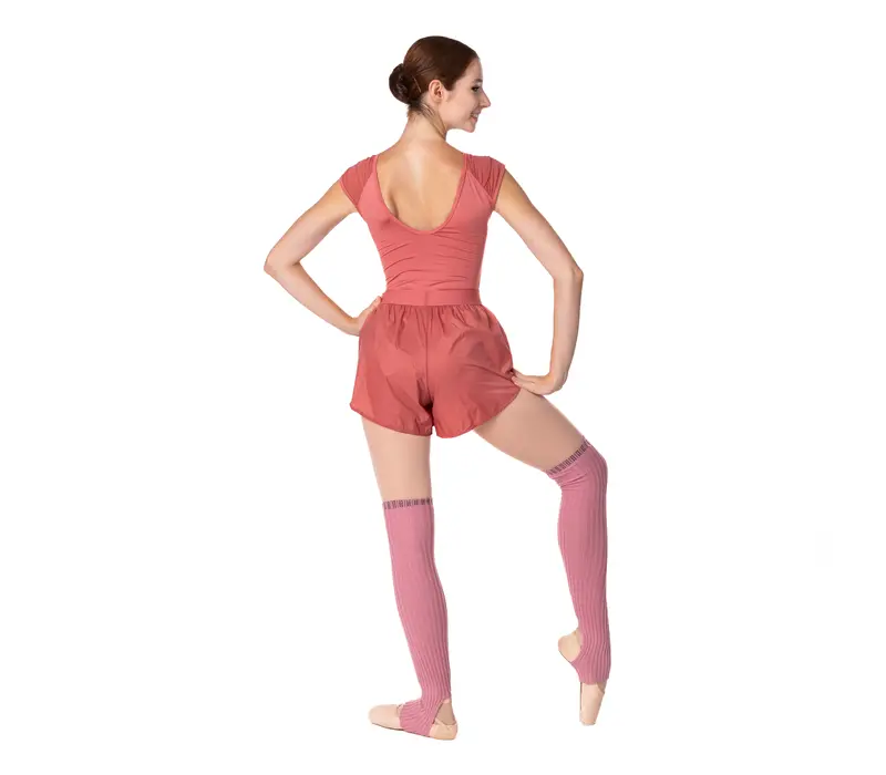 Lesson, short wide shorts for training - Dusty rose GP