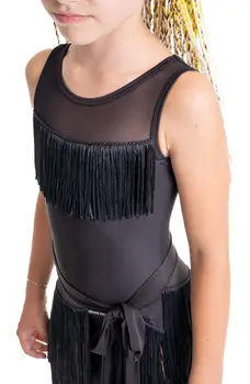 Natella leotard with tassels for girls