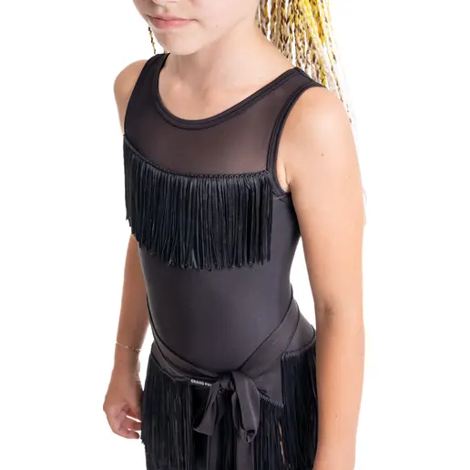 Natella leotard with tassels for girls