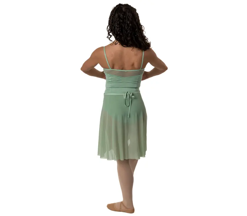 Oliveria, knee-length tie-up skirt - Nude