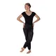 Sauna Lesson, Long Warm-up Pants - Black