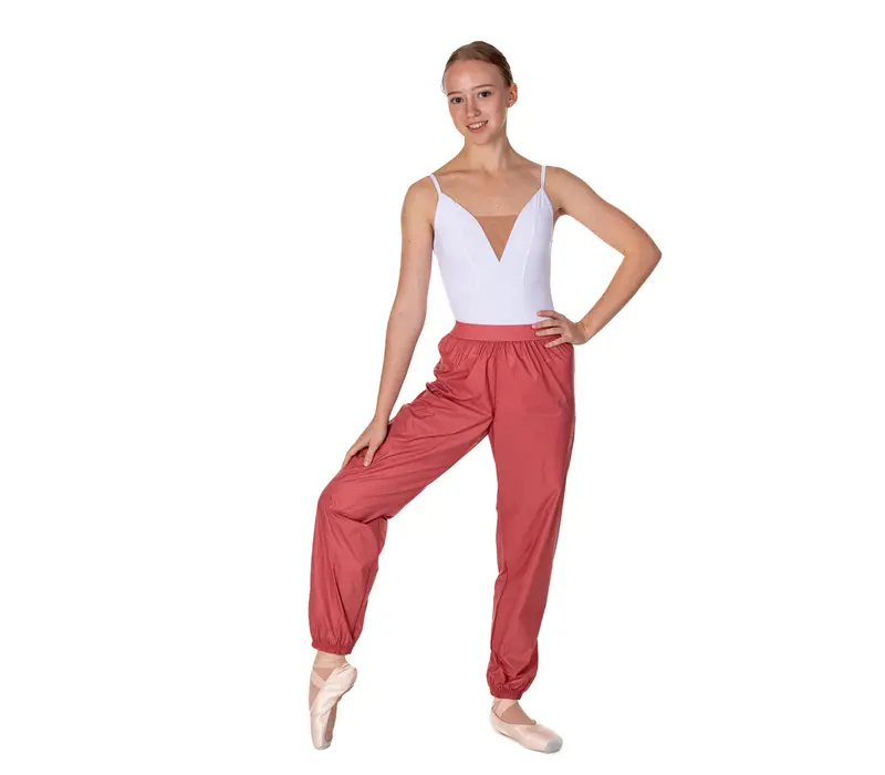 Sauna Lesson, Long Warm-up Pants - Dusty rose GP