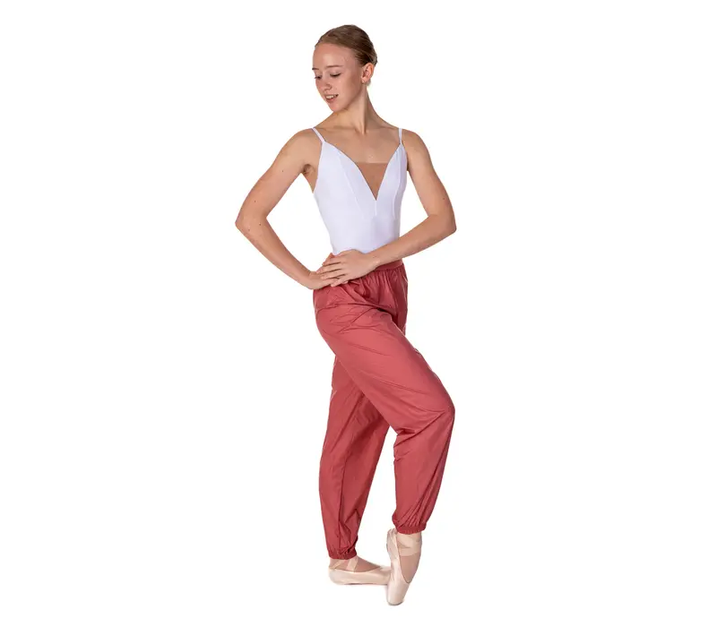 Sauna Lesson, Long Warm-up Pants - Dusty rose GP