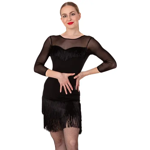 Tamika, women's leotard with tassels