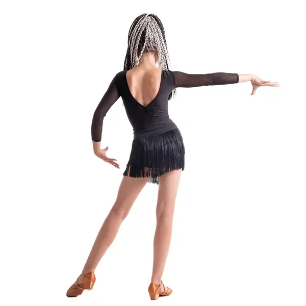 Shebby, Girls' Fringed Leotard