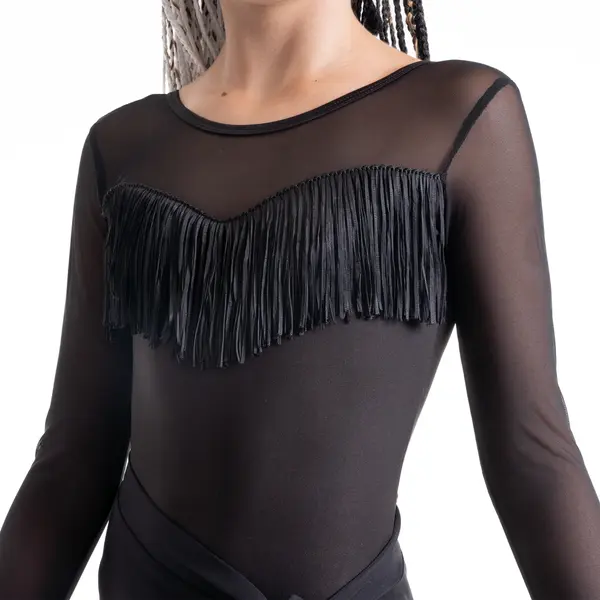 Tamika, leotard with tassels for girls