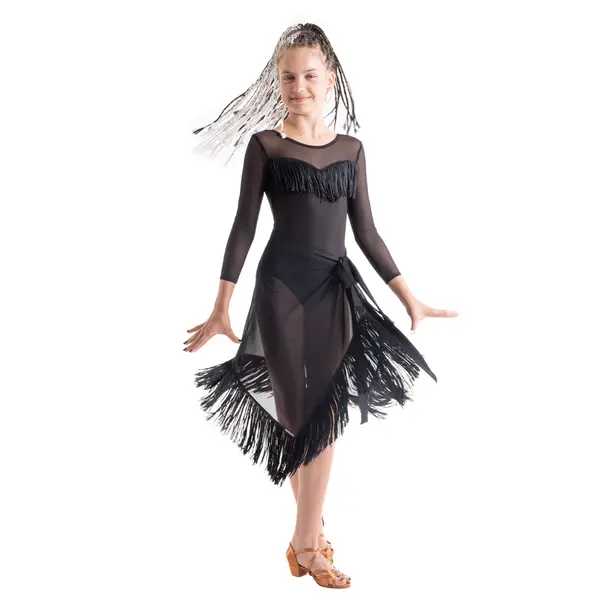 Tamika, leotard with tassels for girls