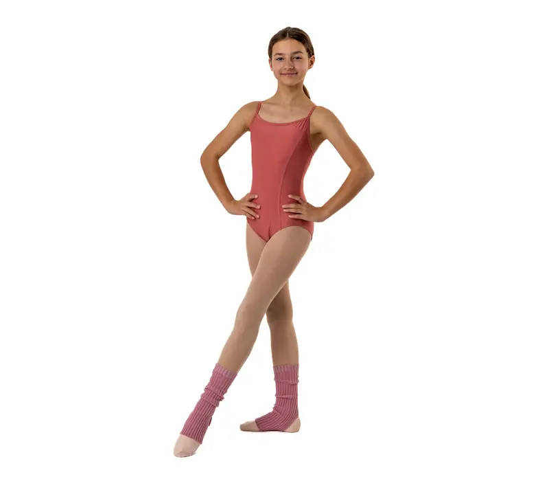 Windi, knitted leg warmers 35 cm - Dusty rose GP