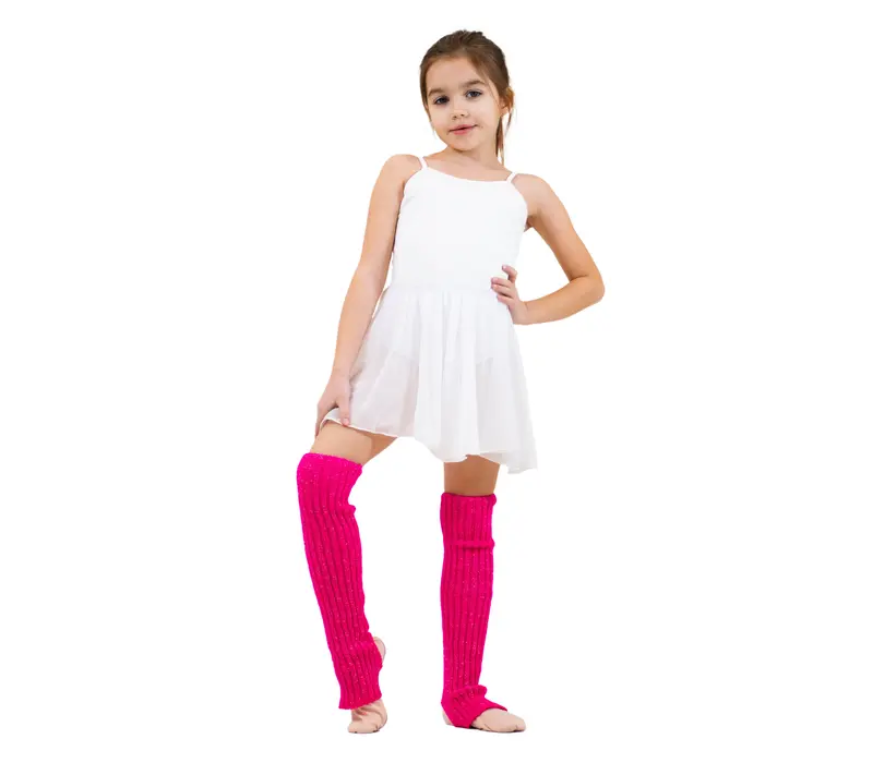 Intermezzo, knitted socks for children - Fuchsia