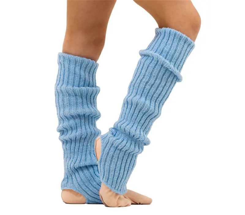 Intermezzo, knitted socks for children - Sky blue 