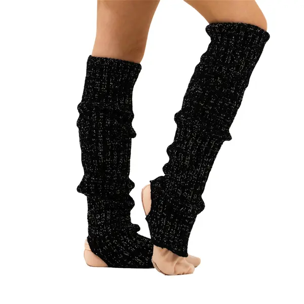 Intermezzo Prelux,  knitted leg warmers with silver thread