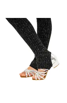 Intermezzo Prelux, Kid´s Knitted Leg Warmers with Silver Thread for latin dance Intermezzo Prelux, Kid´s Knitted Leg Warmers with Silver Thread for latin dance