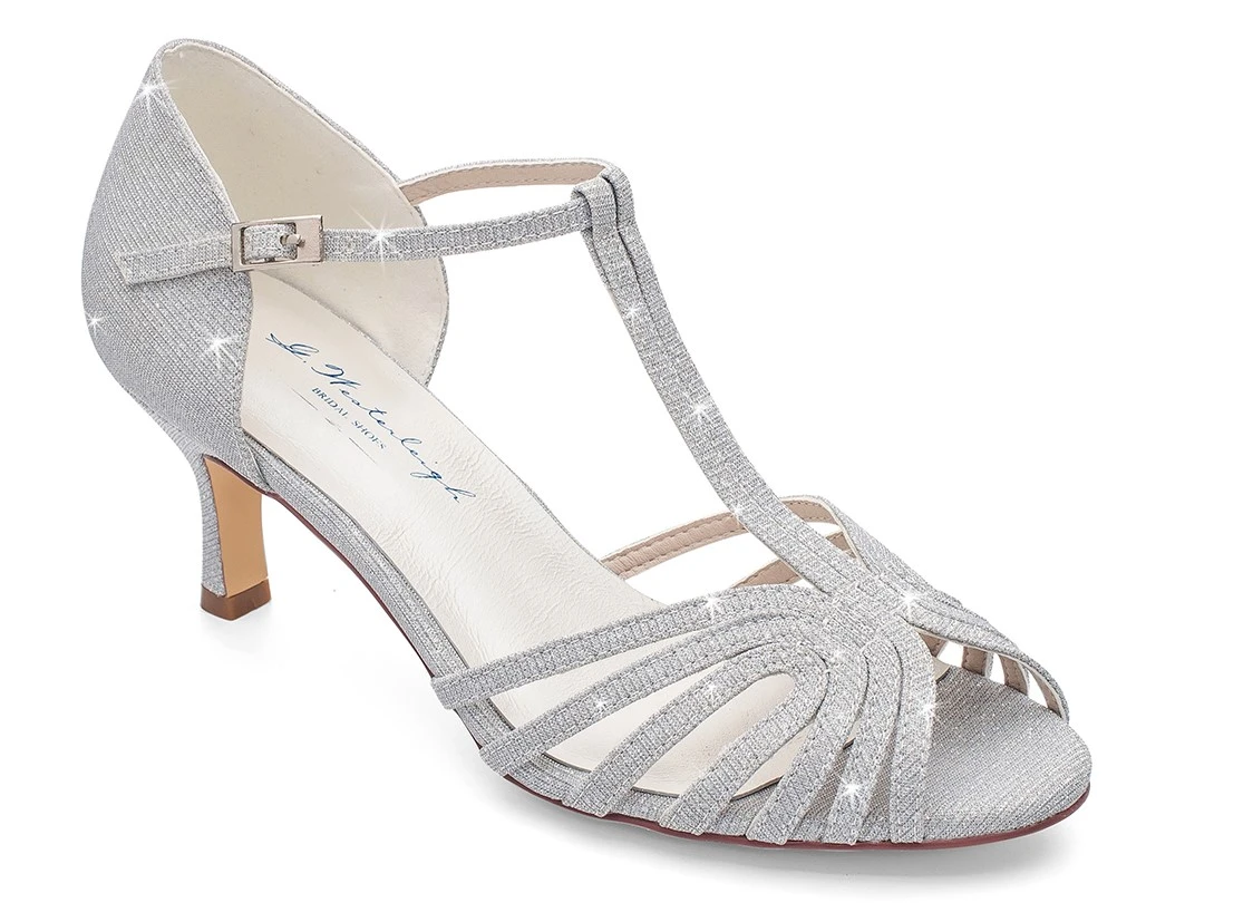 Embellished Glitter Kitten Heels By Miu Miu | Moda Operandi | Kitten heels, Wedding  shoes, Silver glitter pumps