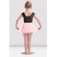 Mirella M411C Soft mesh cap sleeve leotard - Black