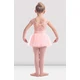 Mirella M411C Soft mesh cap sleeve leotard - Light pink