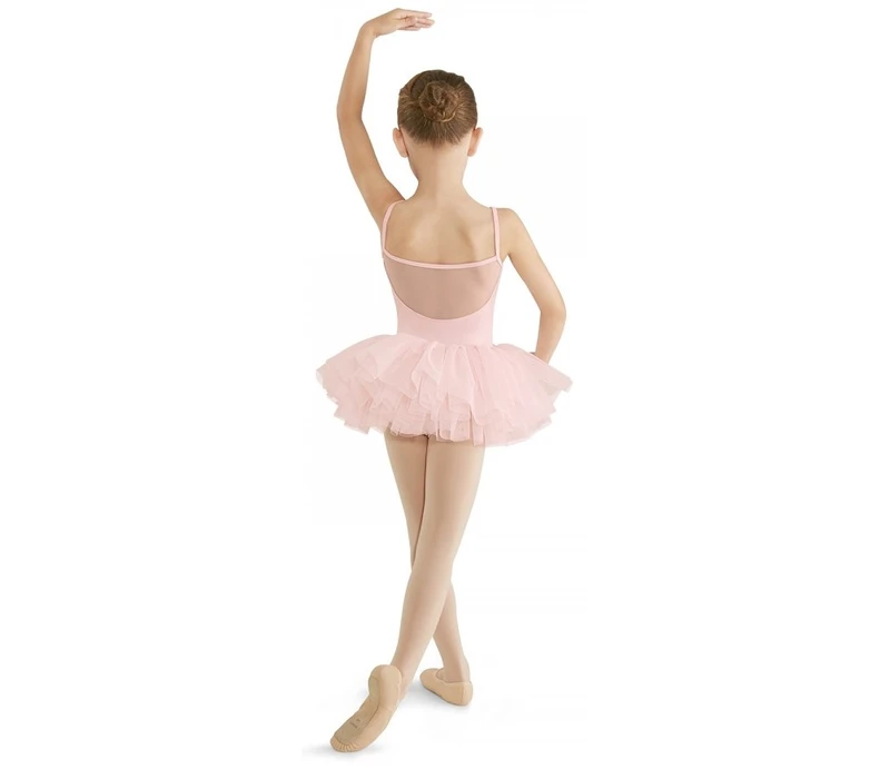 Mirella M409C Cord mesh cami tutu dress - Pink Bloch