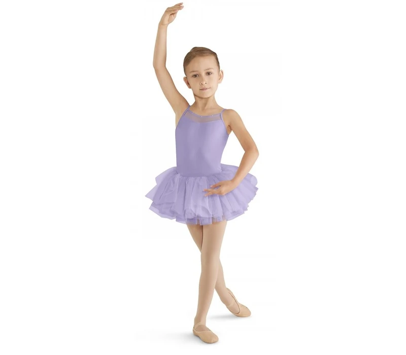 Mirella M409C Cord mesh cami tutu dress - Lilac Bloch