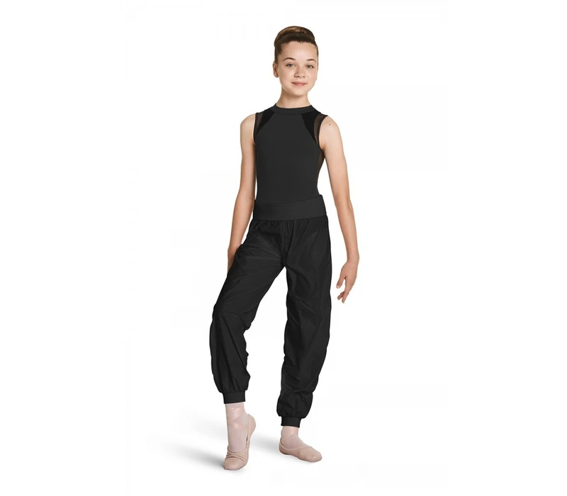 Mirella warm-up pants for girls - Black