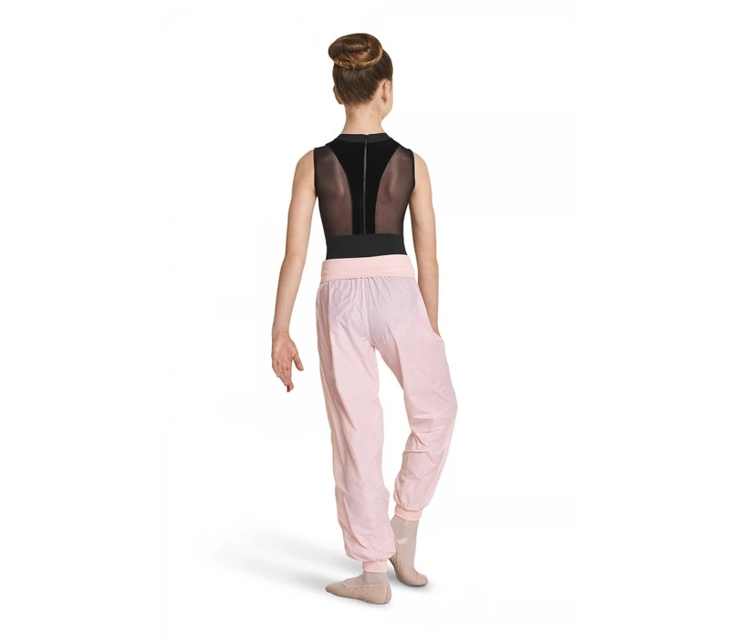 Mirella warm-up pants for girls - Light pink