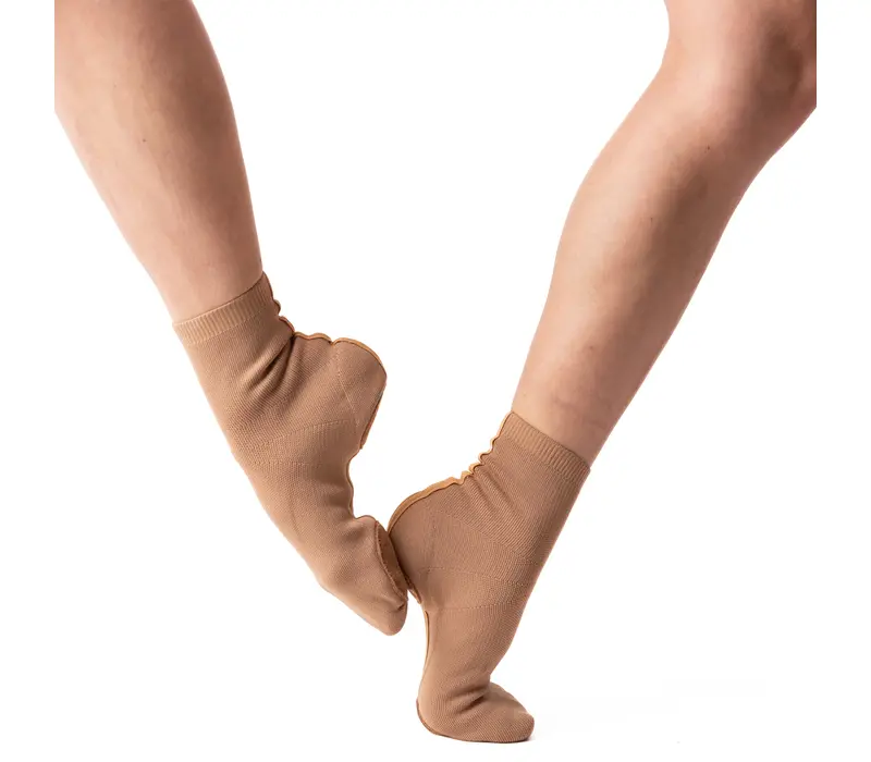 Intrinsic Profile 2.0, elastic ballet slippers for flat feet, adults  - Tan